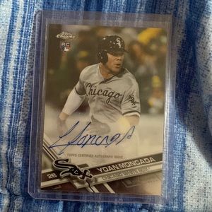 Yoan Moncada rookie card Autograph